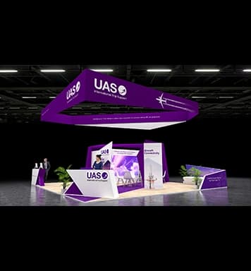 30X30 custom trade show booth design