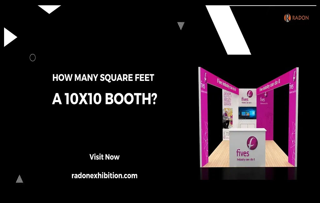 how many square feet is a 10x10 booth