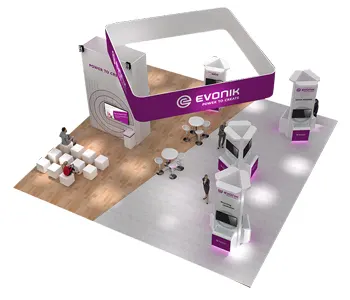 40x40 trade show booth designs