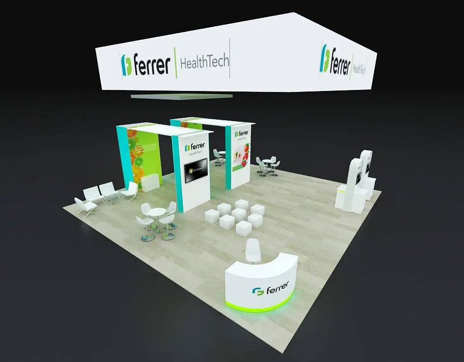 40x40 trade show booth