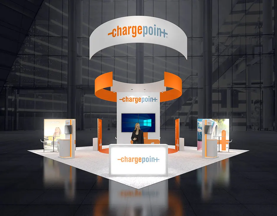 Creative 40x40 trade show booth ideas for engaging displays