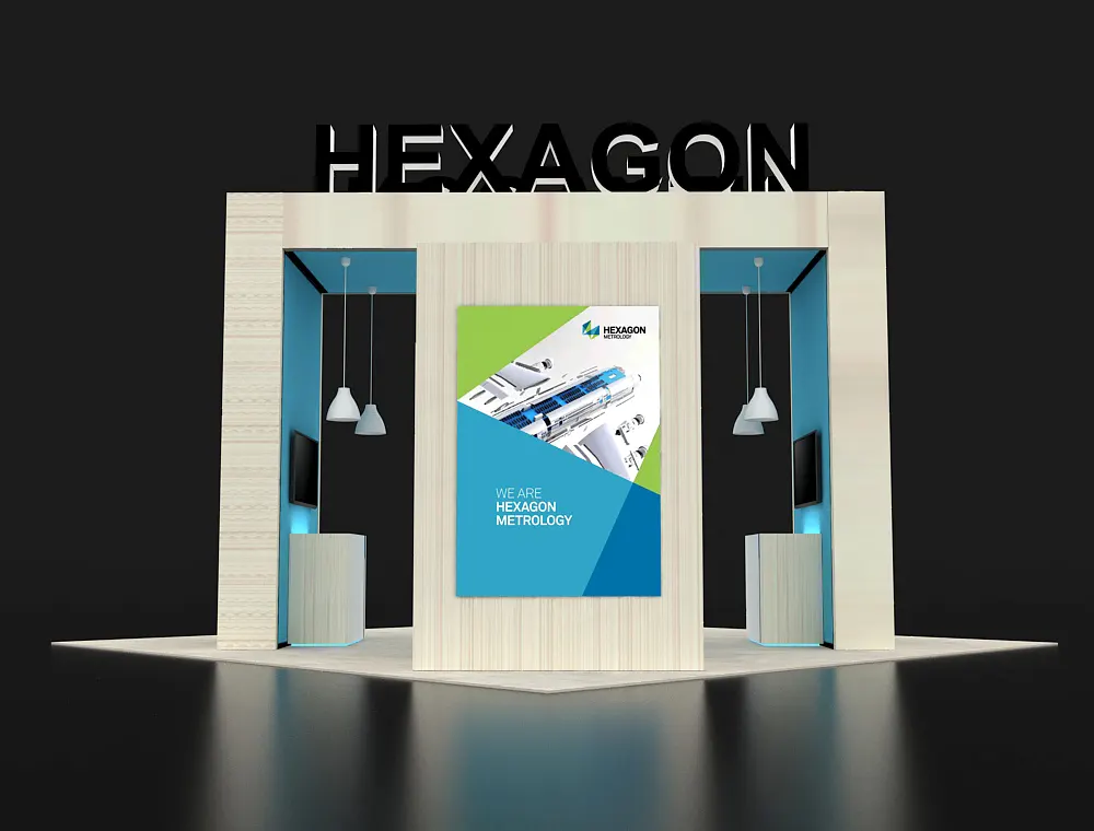 20x20 trade show booth design