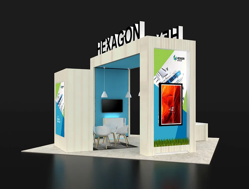 20x20 trade show booth design