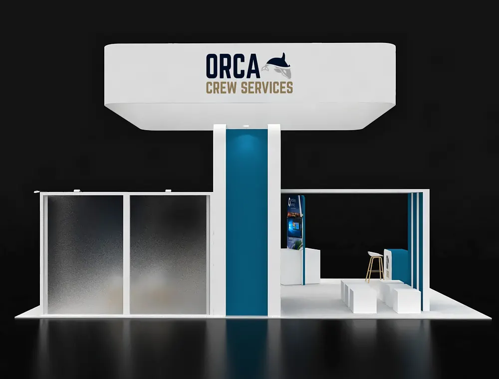 Creative 20x30 trade show booth rental design ideas