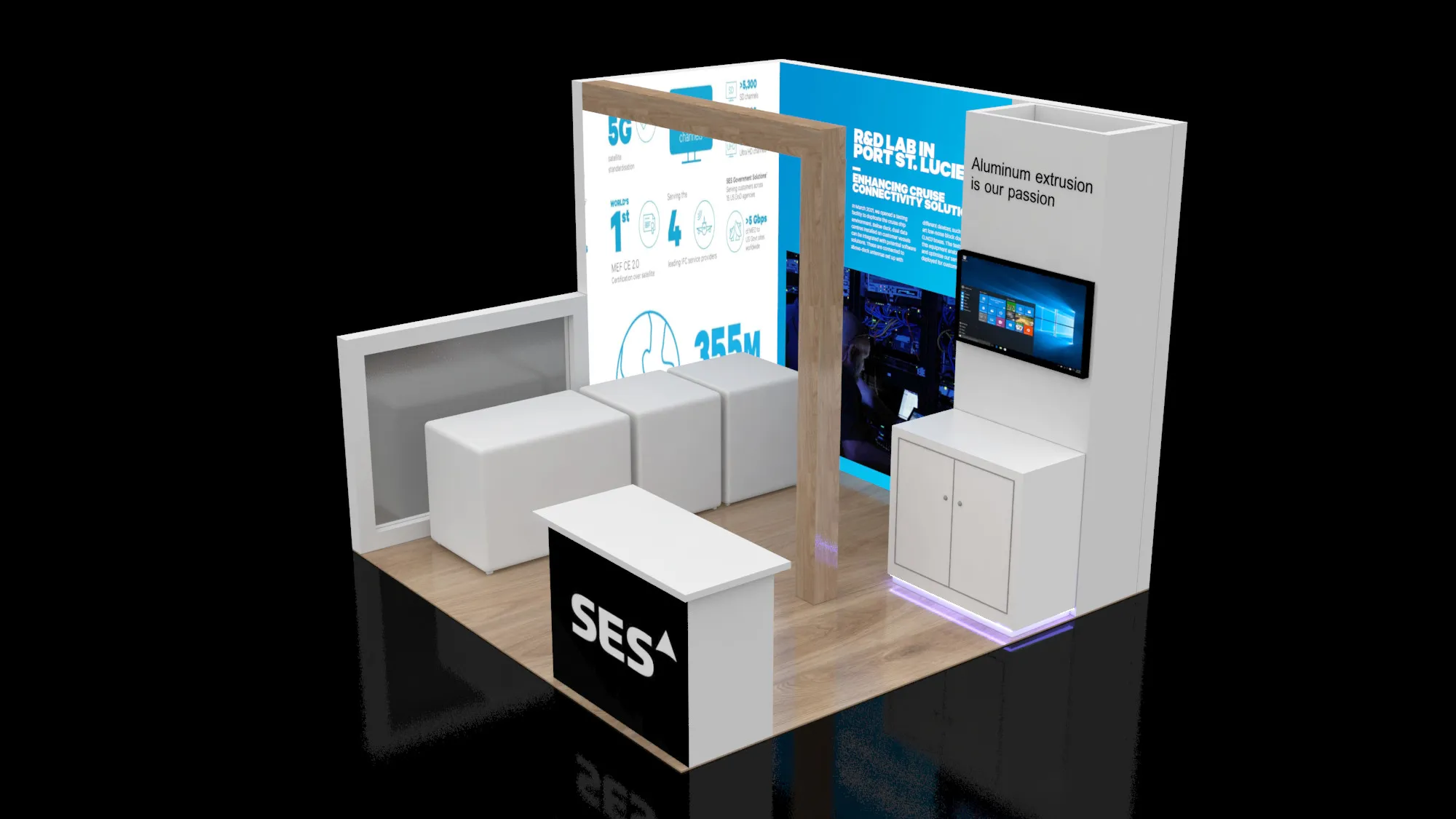 High-quality 10x10 trade show displays