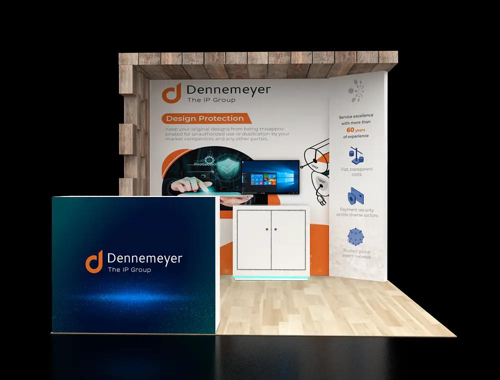 10x10 exhibit booth