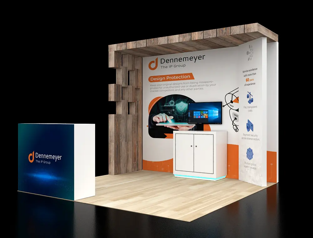 10x10 exhibit booth