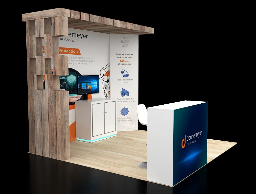 10x10 exhibit booth