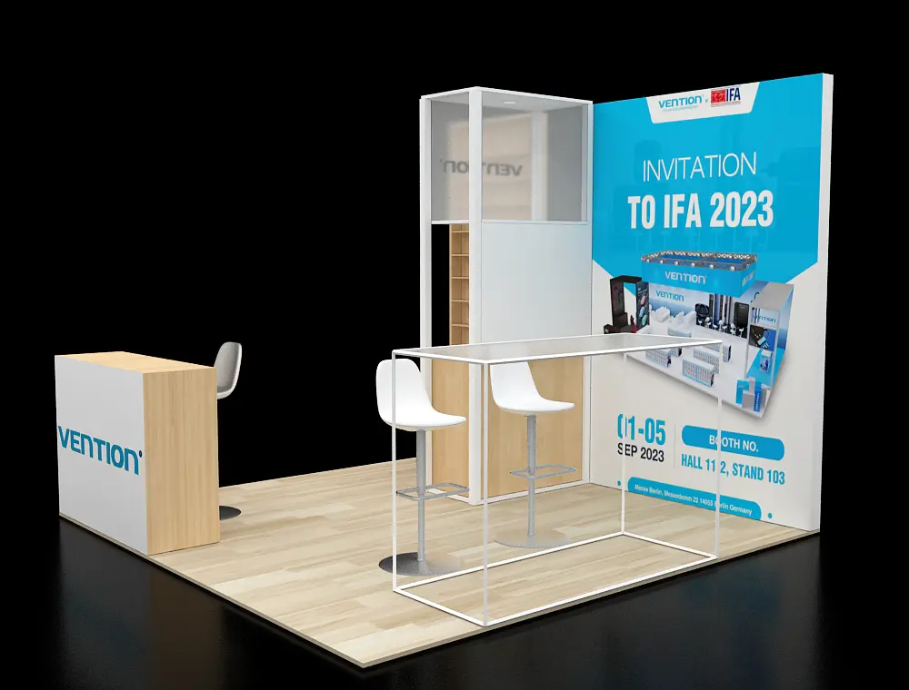 10x10 vendor booth