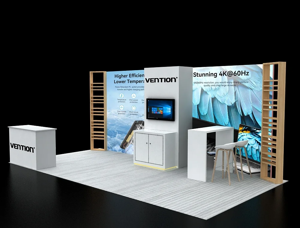 Creative 10 x 20 booth design for trade shows