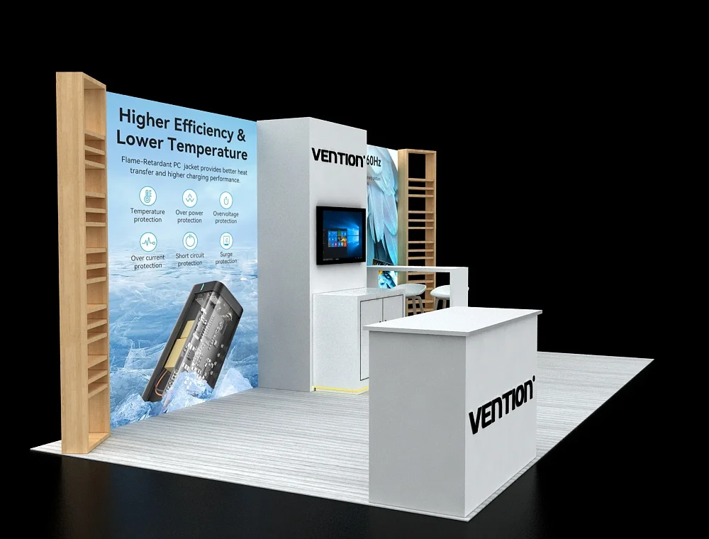 Creative 10 x 20 booth design for trade shows