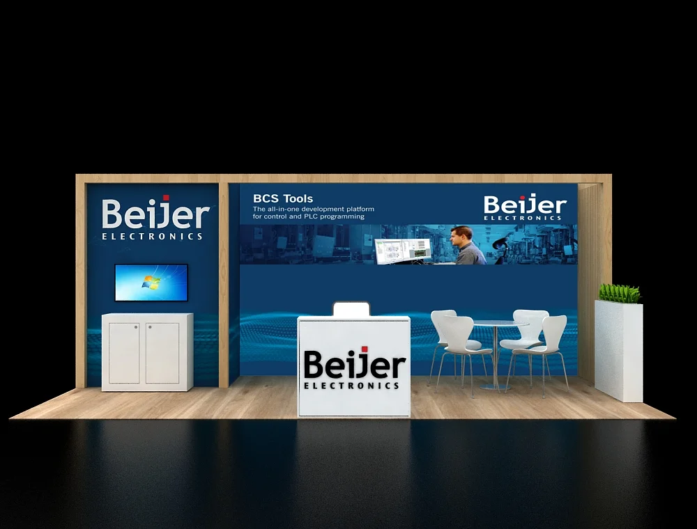 Bespoke 10x20 trade show booth for custom displays