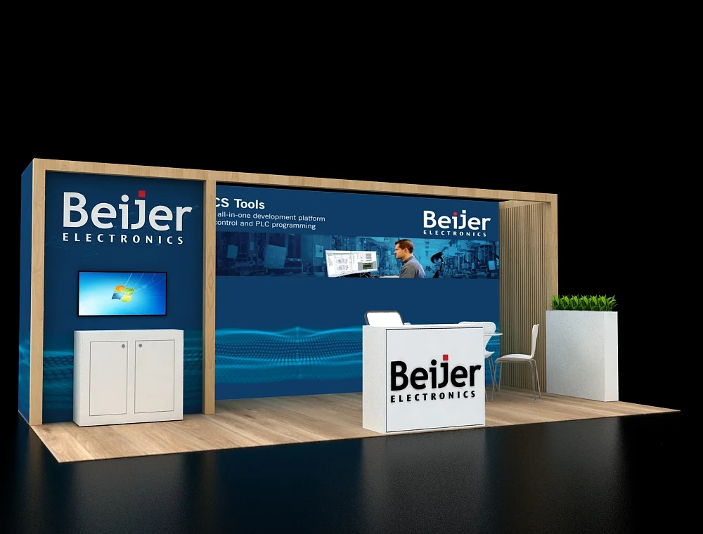 Bespoke 10x20 trade show booth for custom displays