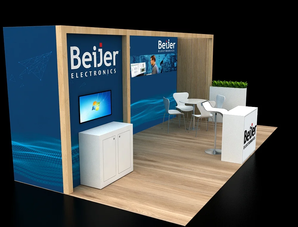 Bespoke 10x20 trade show booth for custom displays