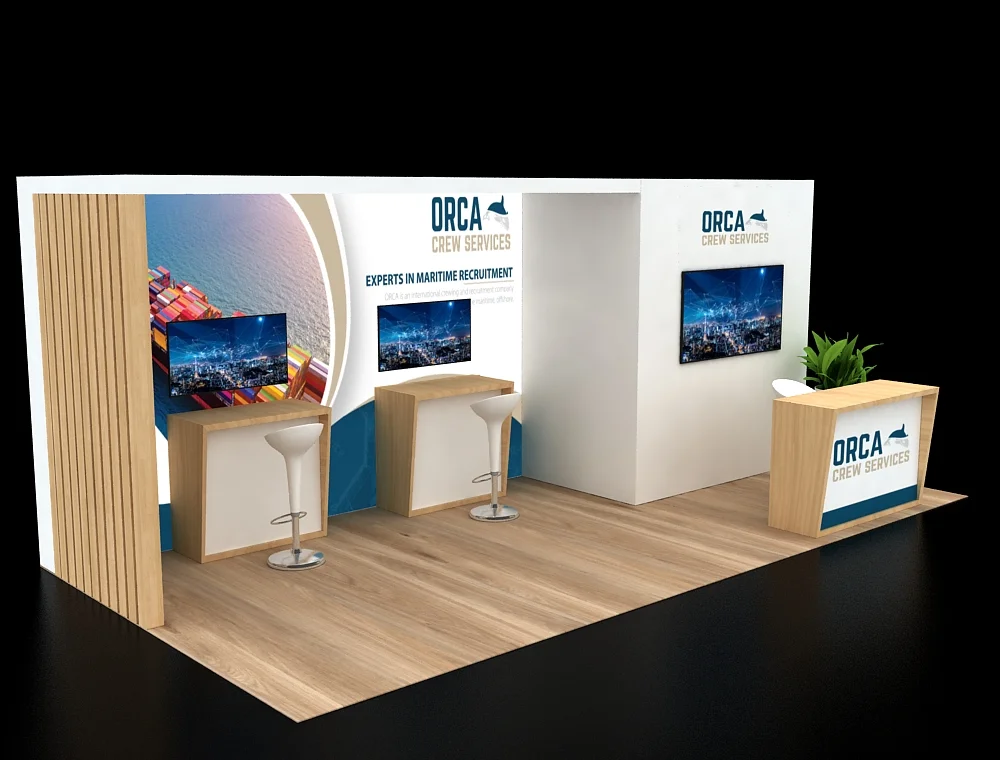 Custom 10x20 trade show booth for unique branding