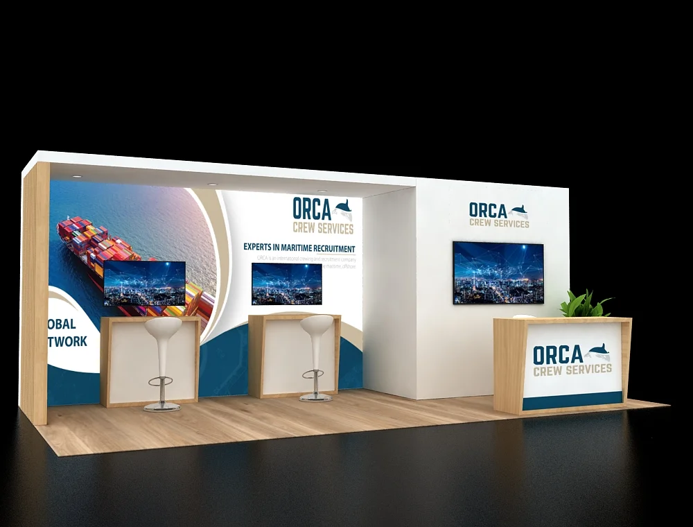 Custom 10x20 trade show booth for unique branding