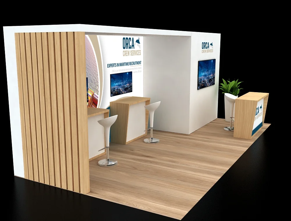 Custom 10x20 trade show booth for unique branding