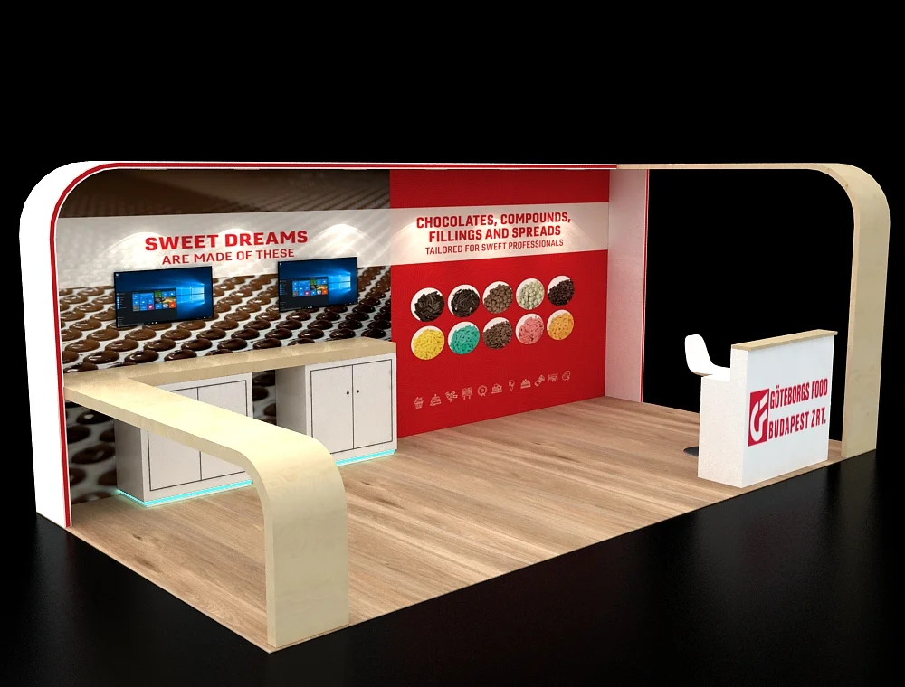 Professional 10x20 booth display for trade shows