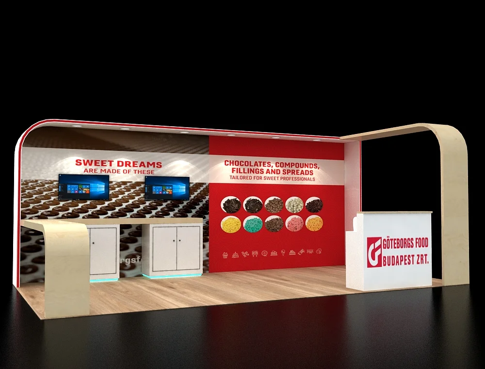 Professional 10x20 booth display for trade shows