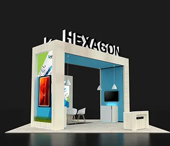 20x20 trade show booth design