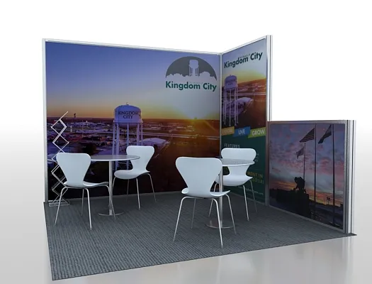 Innovative 10x10 booth design for trade shows