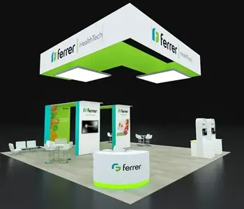 40x40 trade show booth