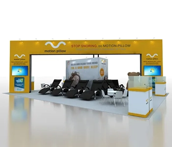 Custom 30x40 trade show booth design