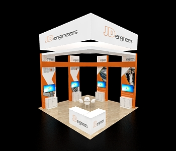 20x20 customize trade show booth rentals