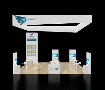 30x30 customize trade show booth rentals for events