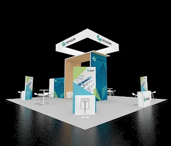 40x40 customize trade show booth rentals for exhibitions